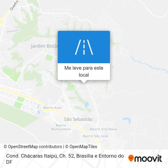 Cond. Chácaras Itaipú, Ch. 52 mapa
