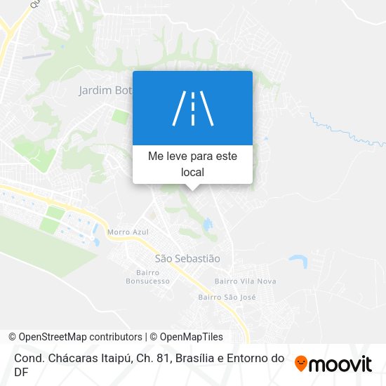 Cond. Chácaras Itaipú, Ch. 81 mapa