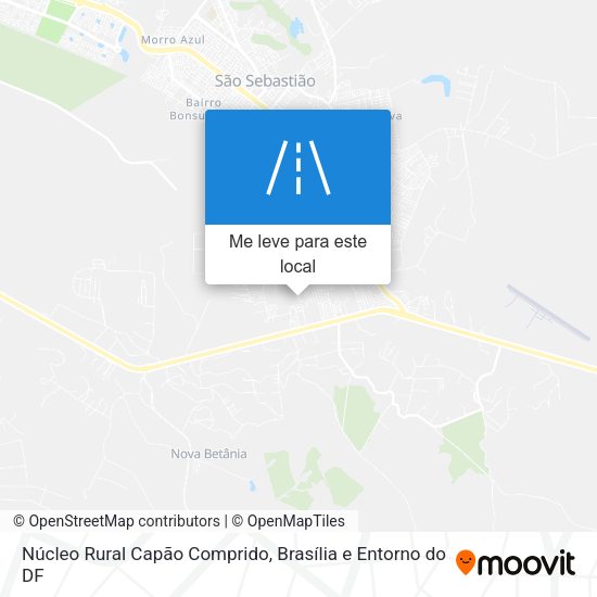 Núcleo Rural Capão Comprido mapa