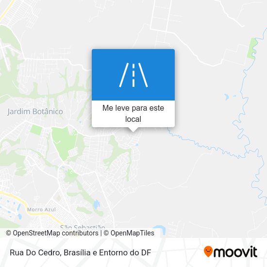 Rua Do Cedro mapa