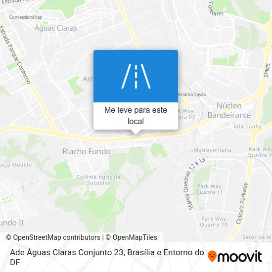 Ade Águas Claras Conjunto 23 mapa