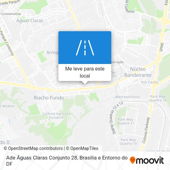 Ade Águas Claras Conjunto 28 mapa
