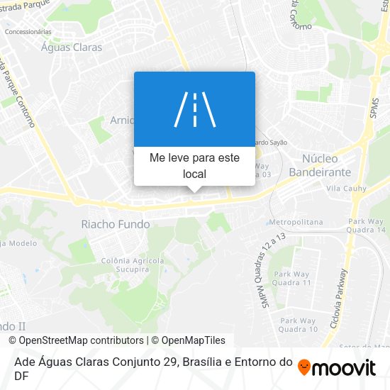 Ade Águas Claras Conjunto 29 mapa