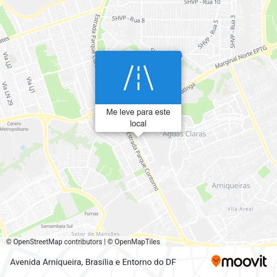 Avenida Arniqueira mapa
