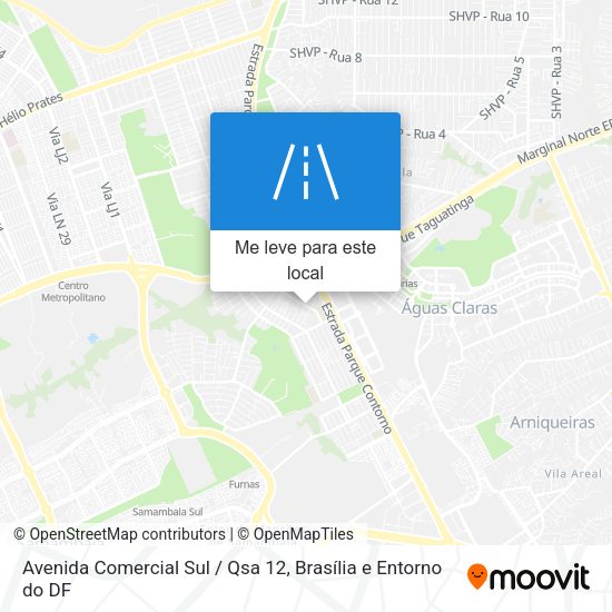 Avenida Comercial Sul / Qsa 12 mapa