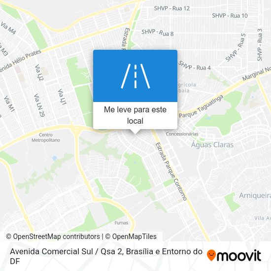 Avenida Comercial Sul / Qsa 2 mapa