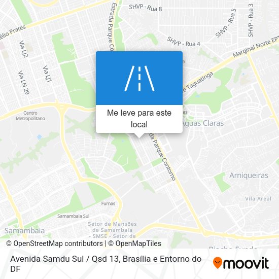 Avenida Samdu Sul / Qsd 13 mapa