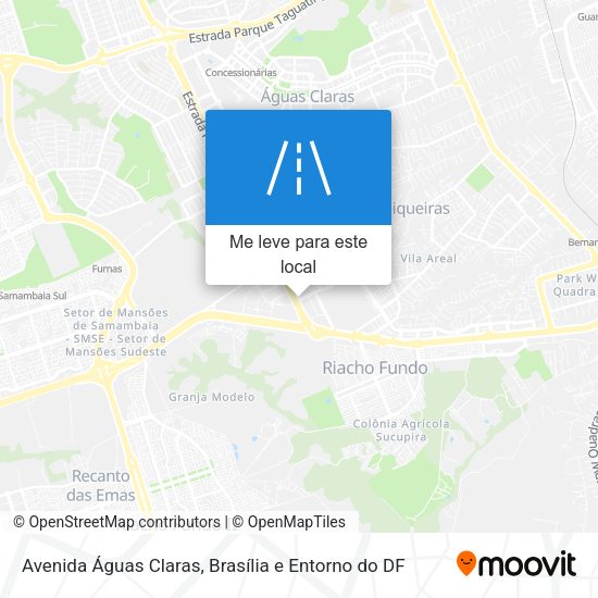 Avenida Águas Claras mapa