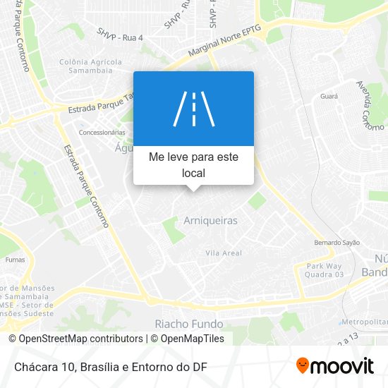 Chácara 10 mapa