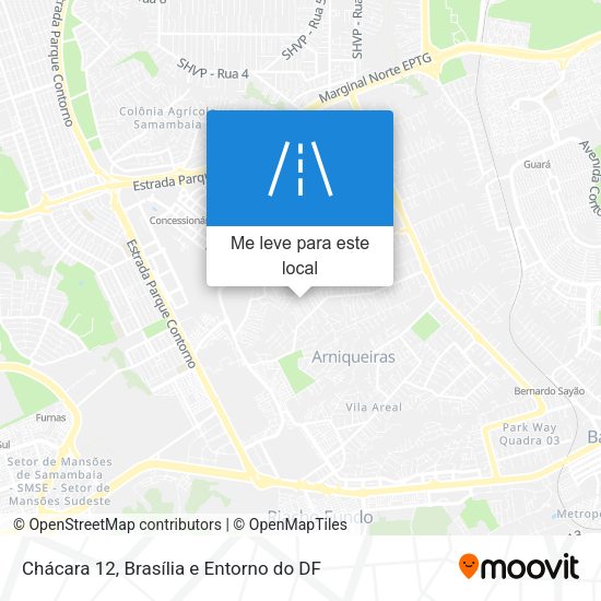 Chácara 12 mapa