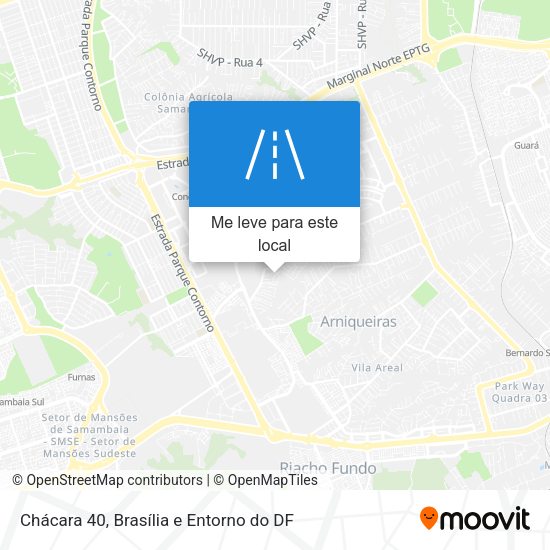 Chácara 40 mapa