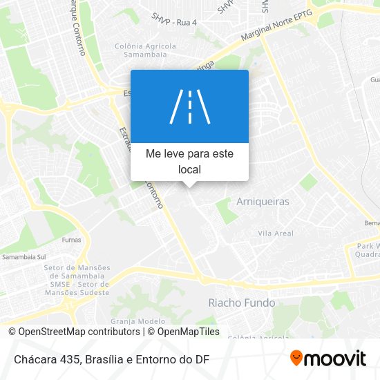 Chácara 435 mapa