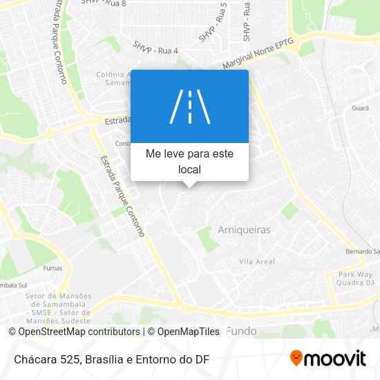Chácara 525 mapa