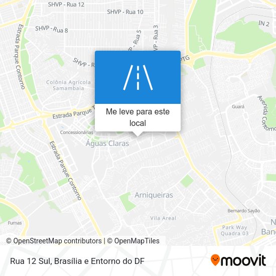 Rua 12 Sul mapa