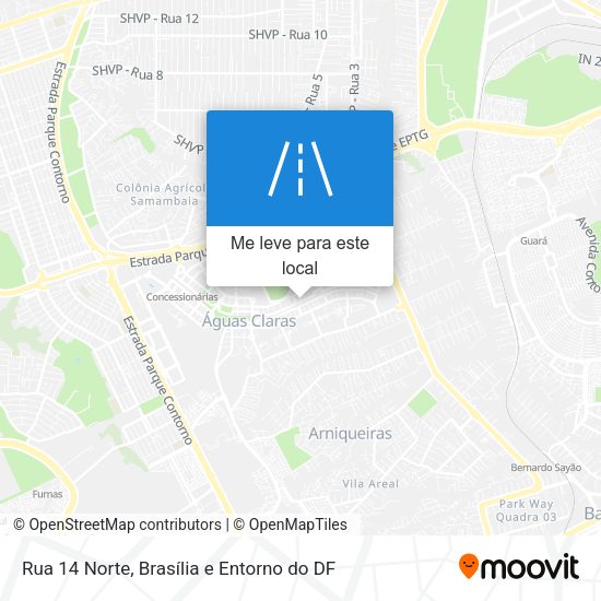 Rua 14 Norte mapa