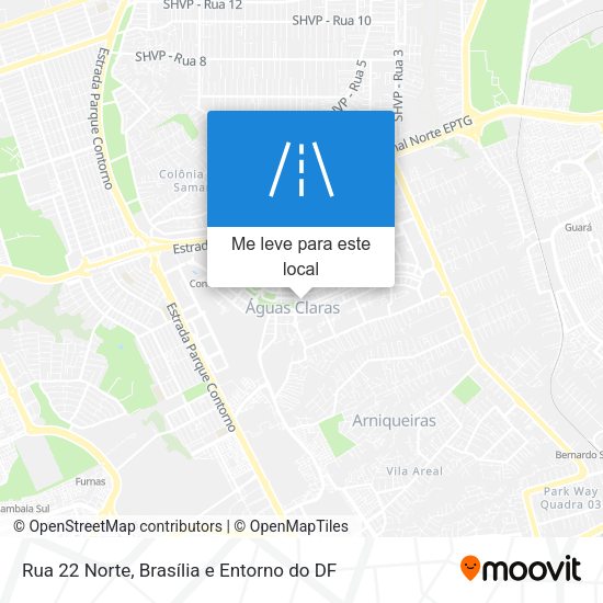 Rua 22 Norte mapa