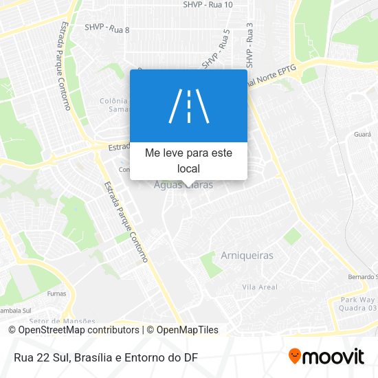 Rua 22 Sul mapa
