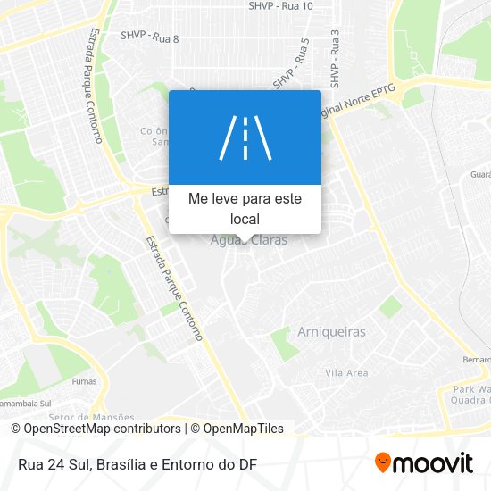 Rua 24 Sul mapa