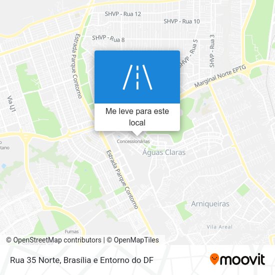 Rua 35 Norte mapa