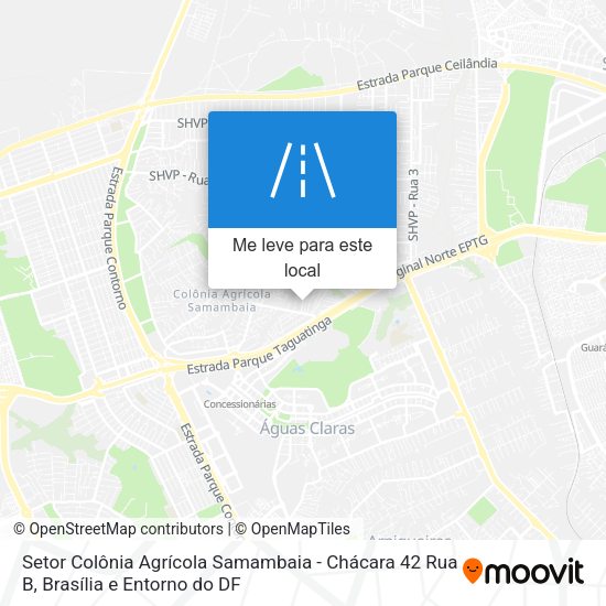 Setor Colônia Agrícola Samambaia - Chácara 42 Rua B mapa