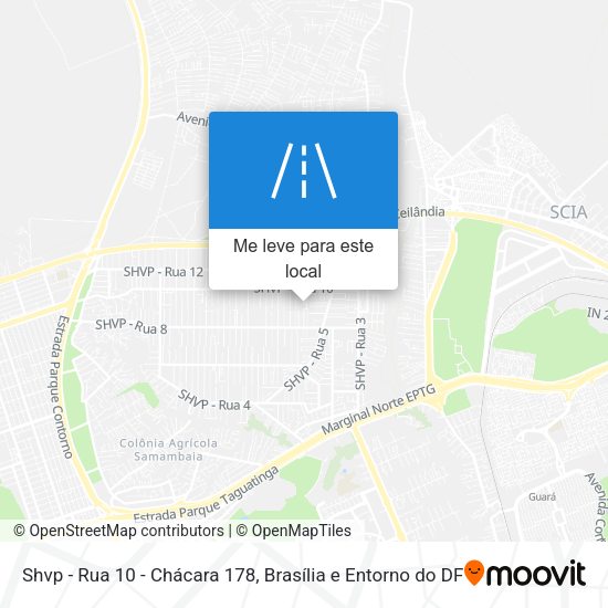 Shvp - Rua 10 - Chácara 178 mapa