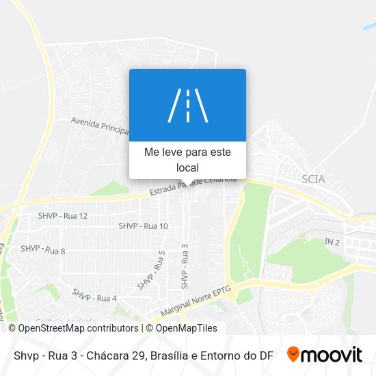 Shvp - Rua 3 - Chácara 29 mapa