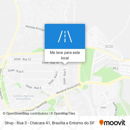 Shvp - Rua 3 - Chácara 41 mapa