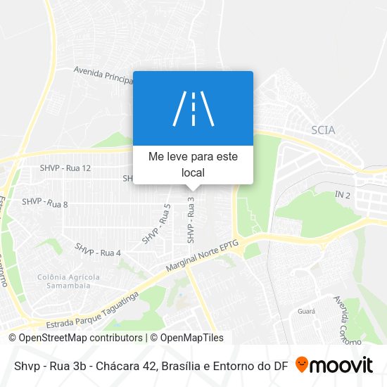 Shvp - Rua 3b - Chácara 42 mapa