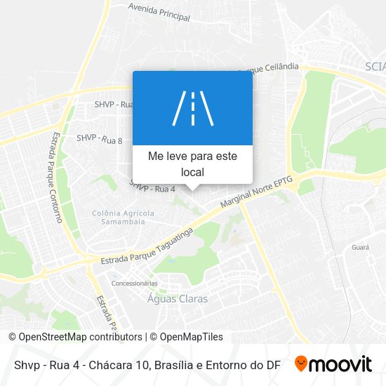 Shvp - Rua 4 - Chácara 10 mapa