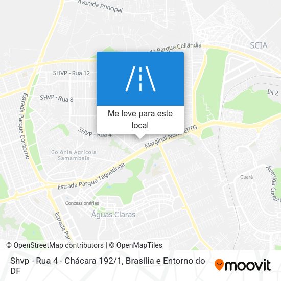 Shvp - Rua 4 - Chácara 192/1 mapa