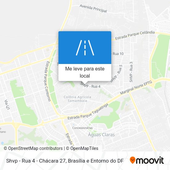 Shvp - Rua 4 - Chácara 27 mapa