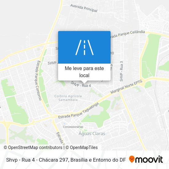 Shvp - Rua 4 - Chácara 297 mapa