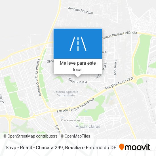 Shvp - Rua 4 - Chácara 299 mapa