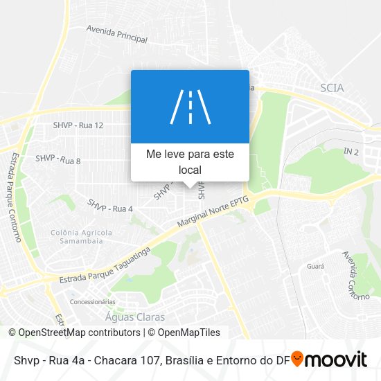 Shvp - Rua 4a - Chacara 107 mapa