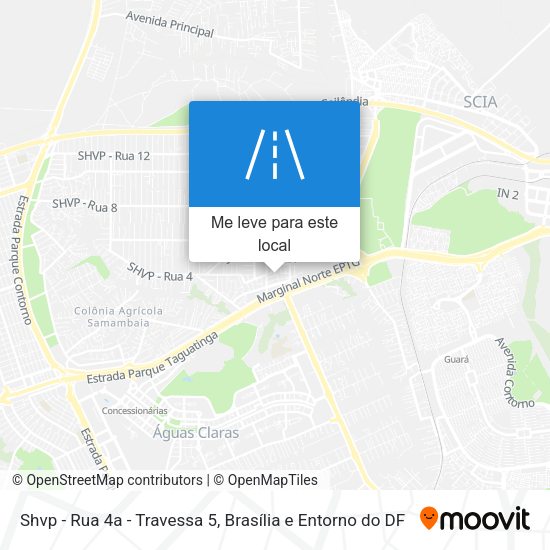 Shvp - Rua 4a - Travessa 5 mapa