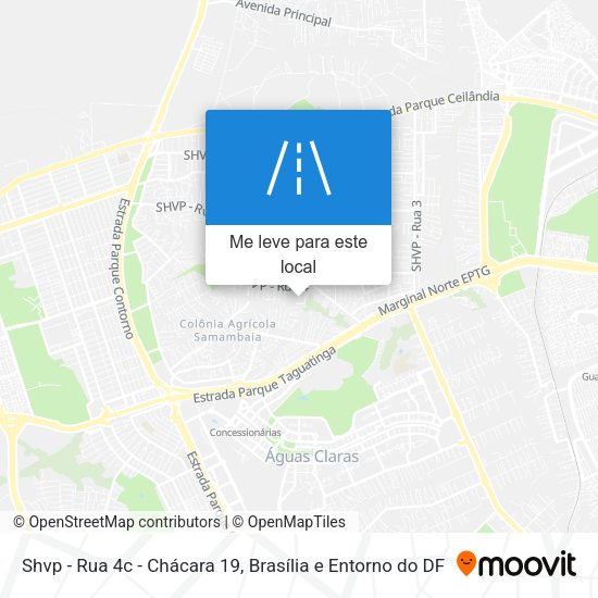 Shvp - Rua 4c - Chácara 19 mapa