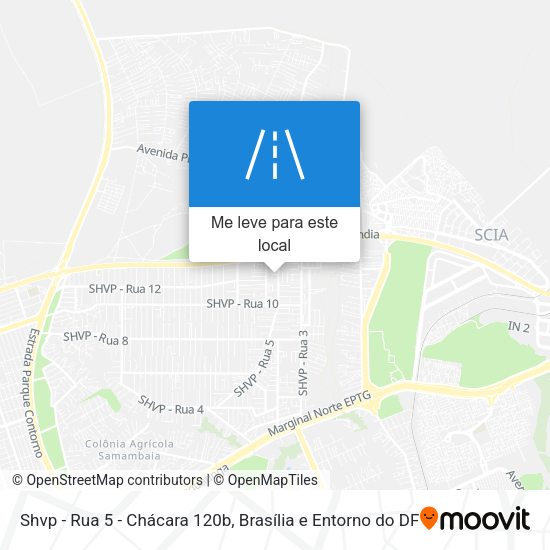 Shvp - Rua 5 - Chácara 120b mapa