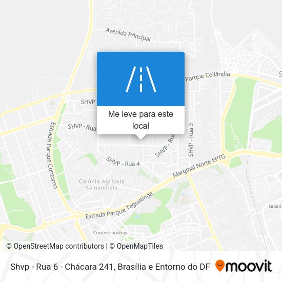 Shvp - Rua 6 - Chácara 241 mapa