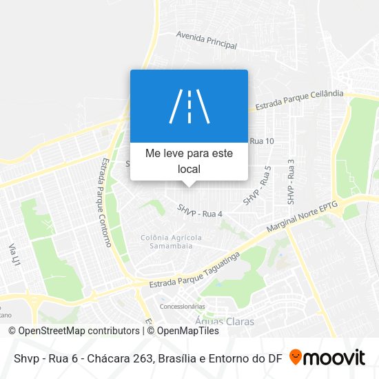 Shvp - Rua 6 - Chácara 263 mapa