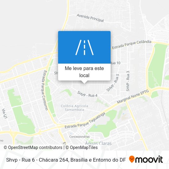 Shvp - Rua 6 - Chácara 264 mapa