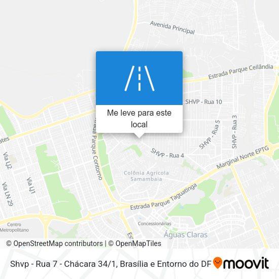 Shvp - Rua 7 - Chácara 34/1 mapa