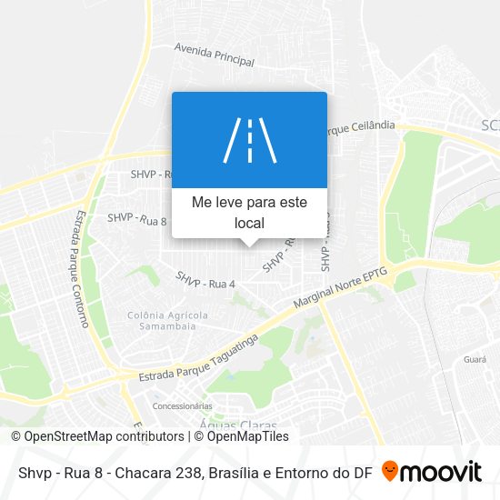 Shvp - Rua 8 - Chacara 238 mapa