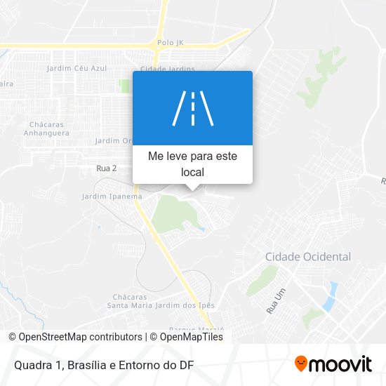 Quadra 1 mapa