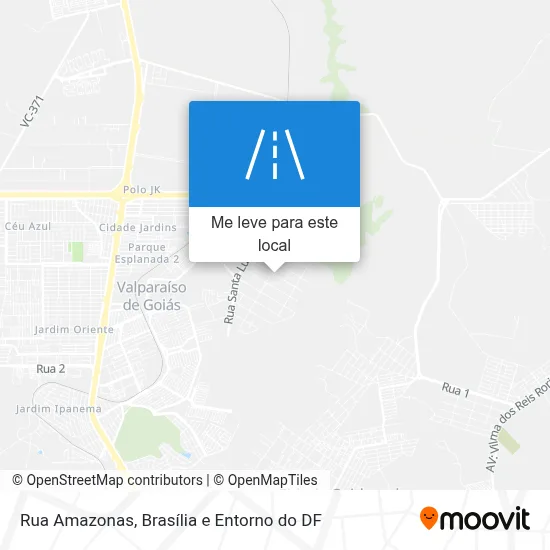 Rua Amazonas mapa