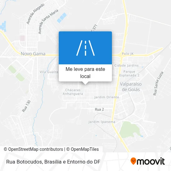 Rua Botocudos mapa
