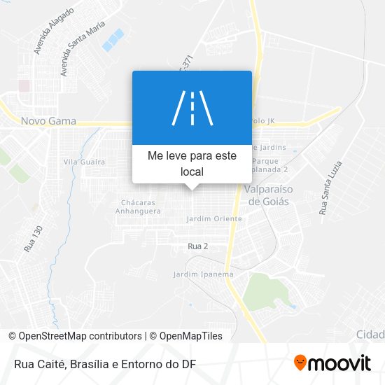 Rua Caité mapa