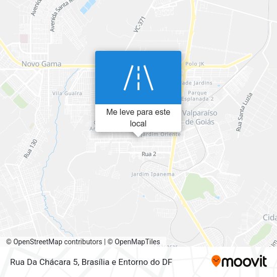 Rua Da Chácara 5 mapa