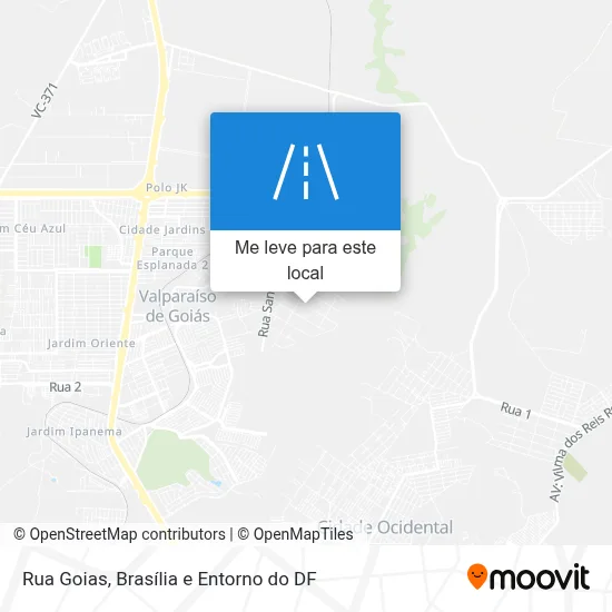 Rua Goias mapa