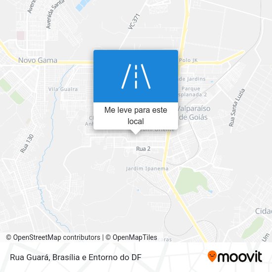 Rua Guará mapa
