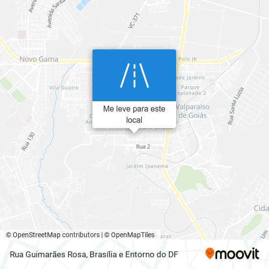 Rua Guimarães Rosa mapa